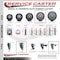 Service Caster 5 Inch Thermoplastic  Rubber Swivel 58 Inch Threaded Stem Caster Set with Total Lock Brake SCC-TSTTL20S514-TPRB-58212-4 - alternate 4